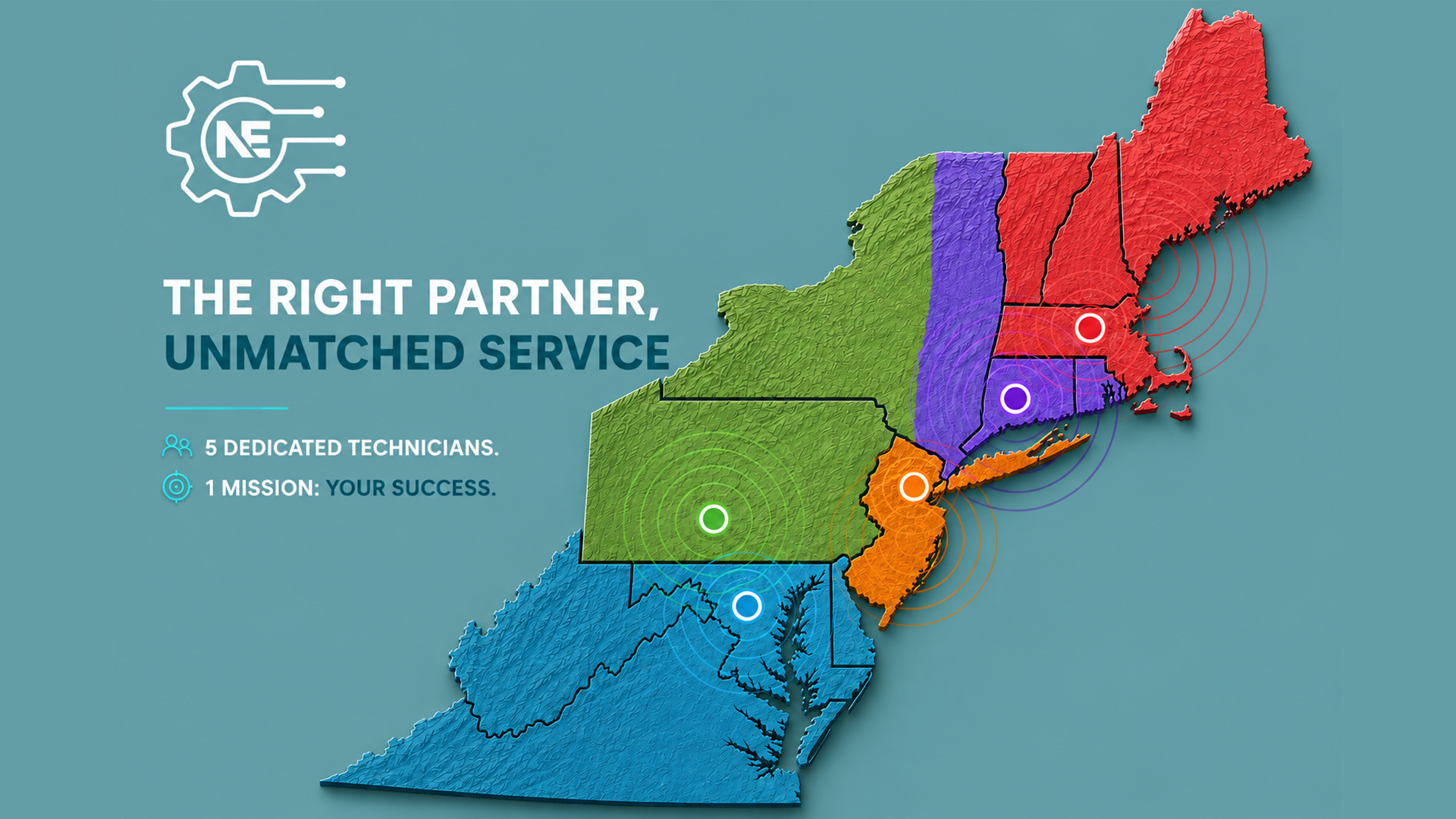Northeast Tech Coverage Map